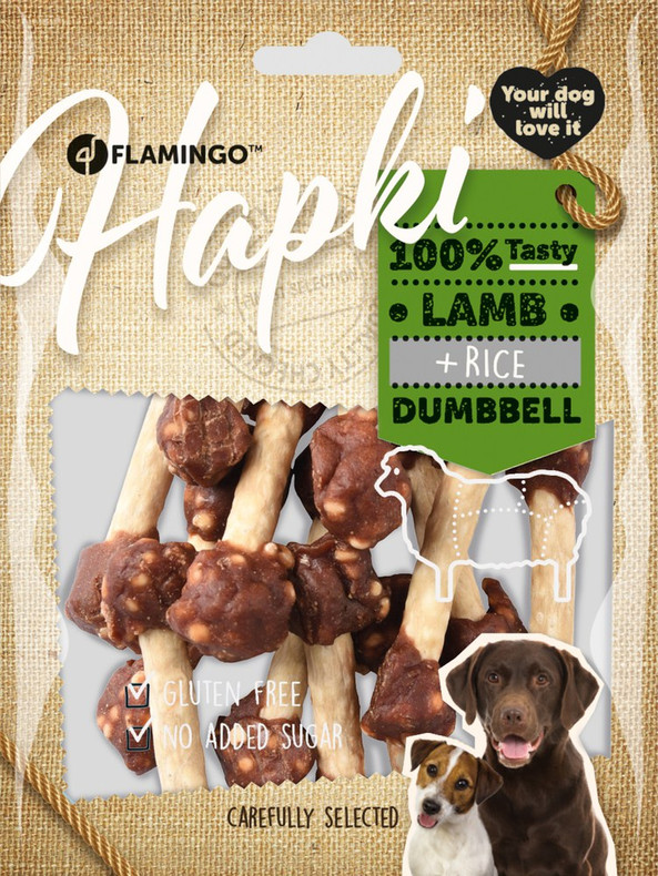 Flamingo f-520263 - Friandises Haltère Agneau & Riz