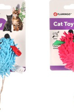 Flamingo f-561016 - Jouet Chat Souris avec Clochette et Herbe à Chat