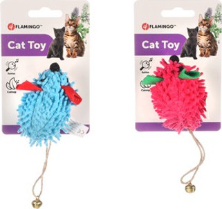 Flamingo f-561016 - Jouet Chat Souris avec Clochette et Herbe à Chat