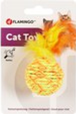 Flamingo f-561013 - Jouet Chat Balle Plume avec Clochette