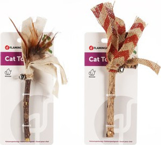 Flamingo f-561011 - Bâton de Jeu Matatabi avec Plumes et Clochette
