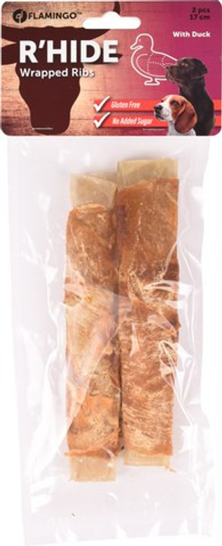 Flamingo f-520299 - Friandises Côteavec canard 17cm 55gr / 2 pcs 110gr