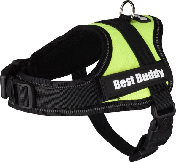 Flamingo f-520345 - Harnais Sécurité Fluo Confortable pour Chiens