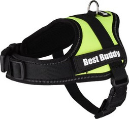 Flamingo f-520345 - Neon Green Reflective Pet Safety Harness