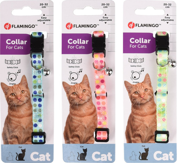 Flamingo f-561028 - Sarina Safety Click Cat Collar with Bell