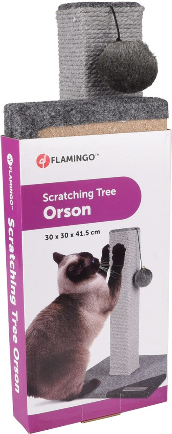 Flamingo f-561048 - Orson Compact Cat Scratching Post with Play Ball