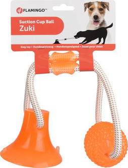 Flamingo f-520465 - Jouet Balle et ventouse avec corde