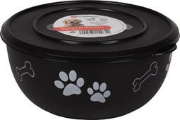 Flamingo f-520531 - Gamelle pour la nourriture et leau avec couvercle Rond
