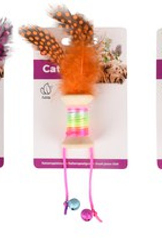 Flamingo f-561067 - Feline Fun Bobbin with Bells and Feathers