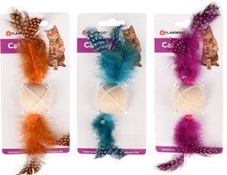 Flamingo f-561066 - Maple Wood Feather Cat Play Ball