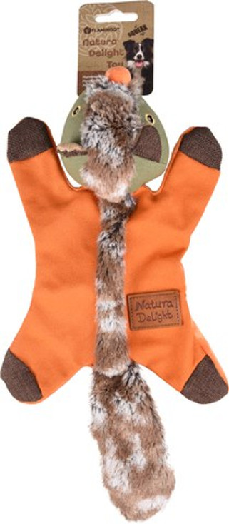 Flamingo f-520651 - Squeaky Crinkle Fox Dog Toy for Endless Fun