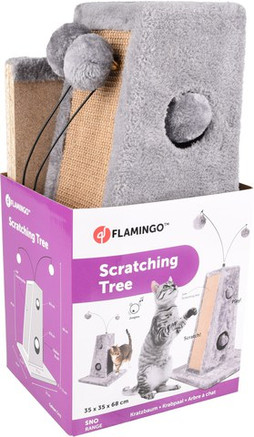 Flamingo f-561097 - Arbre à Chat Relaxant avec Jouets et Tapis en Jute