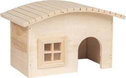 Flamingo f-210308 - Abri Confortable pour Rongeurs en Bois Naturel