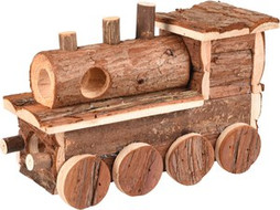 Flamingo f-210300 - Maison Ludique en Bois pour Petits Rongeurs