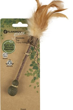 Flamingo f-561129 - Jouet Interactif Balle et Bâton pour Animaux