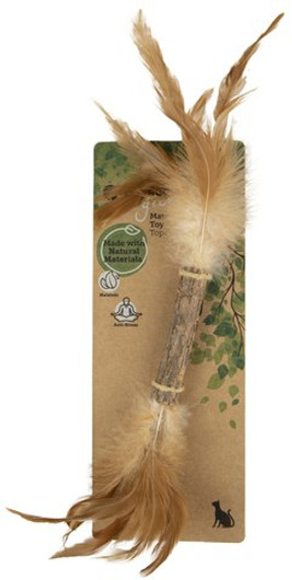 Flamingo f-561128 - Natural Matatabi Cat Toy with Feather Fun
