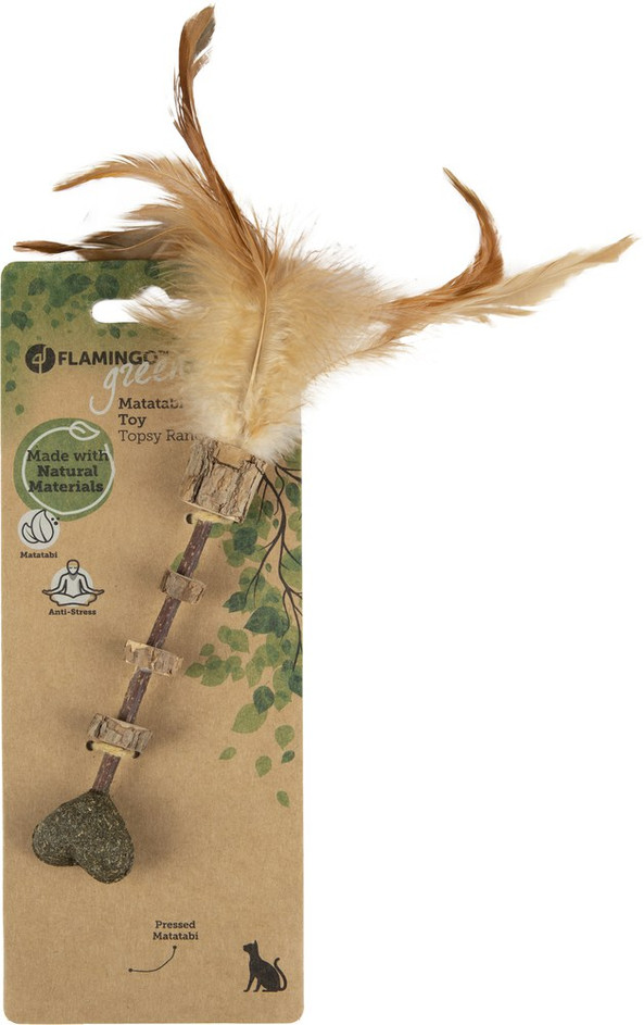 Flamingo f-561130 - Bâton de Jeu Apaisant pour Chats en Matatabi