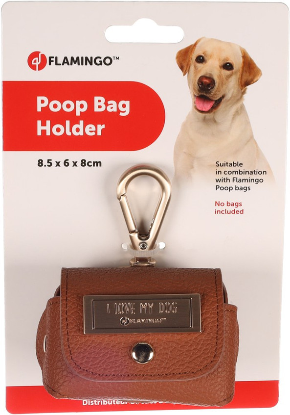 Flamingo f-520832 - Distributeur pour sacs à déjections Cognac