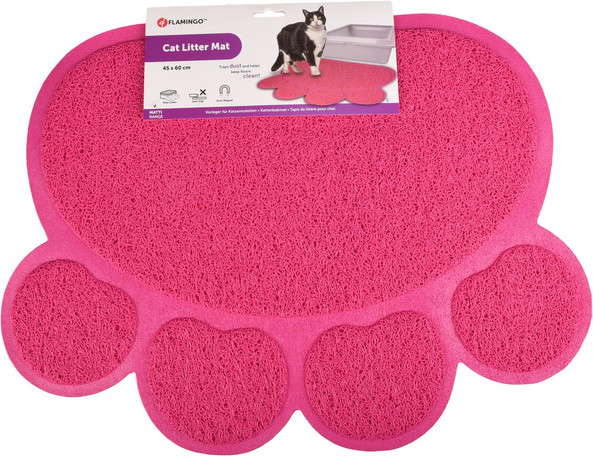 Flamingo f-561141 - Tapis de bac à litière Pitou Fuchsia