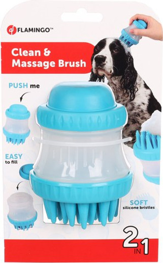 Flamingo f-520853 - Brosse de massage & Brosse de nettoyage