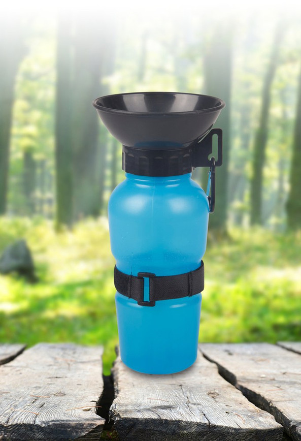 Flamingo f-520856 - Portable Dog Hydration Bottle with Built-In Bowl