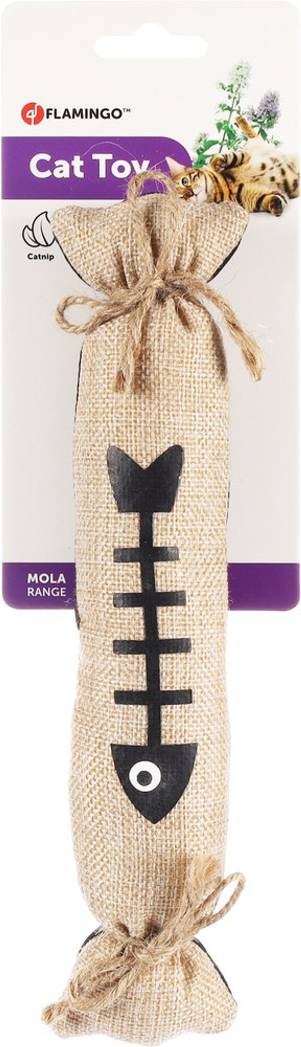 Flamingo f-561223 - Natural Jute Catnip Toy for Playful Cats