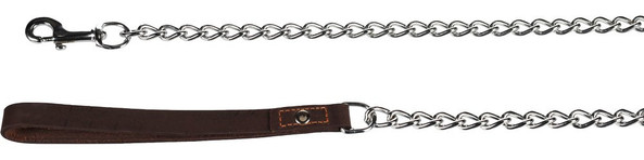 Flamingo f-521135 - Collier Berno Métal Chromé et Cuir