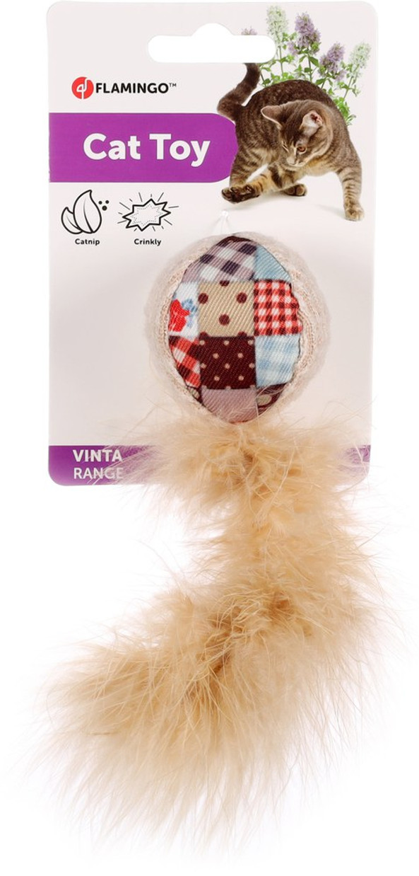 Flamingo f-561250 - Jouet Balle avec plumes Mélange