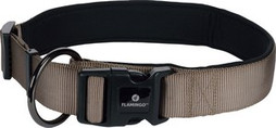 Flamingo f-521481 - Collier Élégant Taupe pour Chiens Abbi