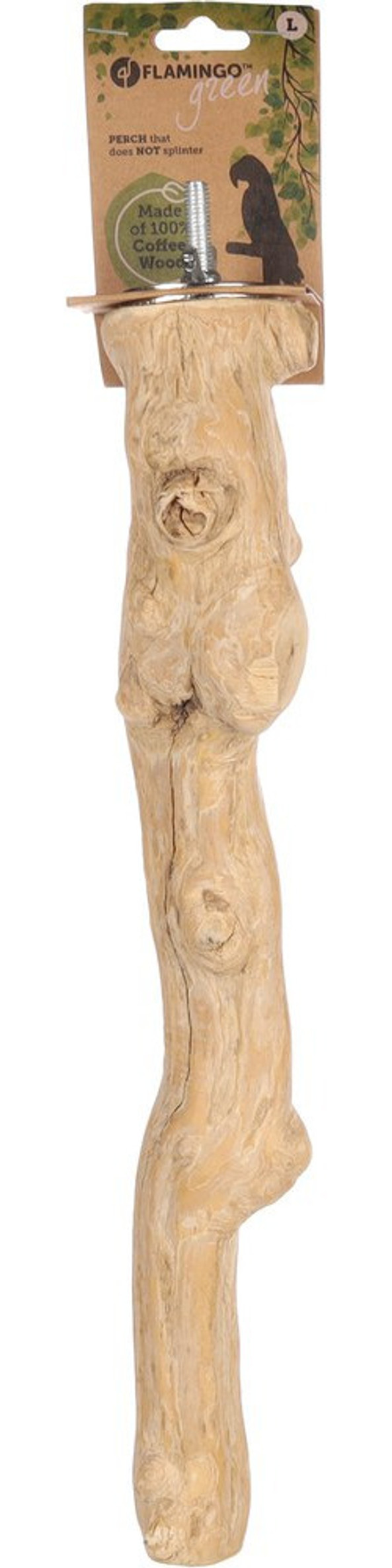 Flamingo f-110414 - Perchoir Écologique en Bois de Café Naturel