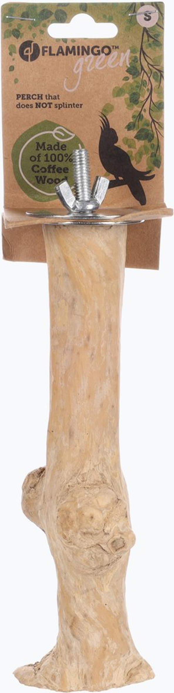 Flamingo f-110412 - Perchoir Écologique en Bois de Café Naturel