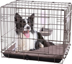 Flamingo f-521648 - No-Spill Dog Crate Water Bowl with Secure Attachment
