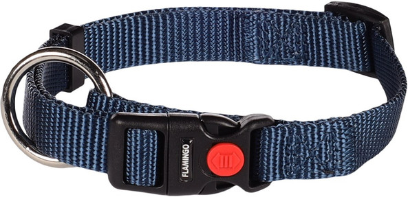Flamingo f-521836 - Durable Rainbow Nylon Dog Collar with Safety Lock