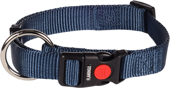 Flamingo f-521837 - Durable Rainbow Nylon Dog Collar with Safety Lock