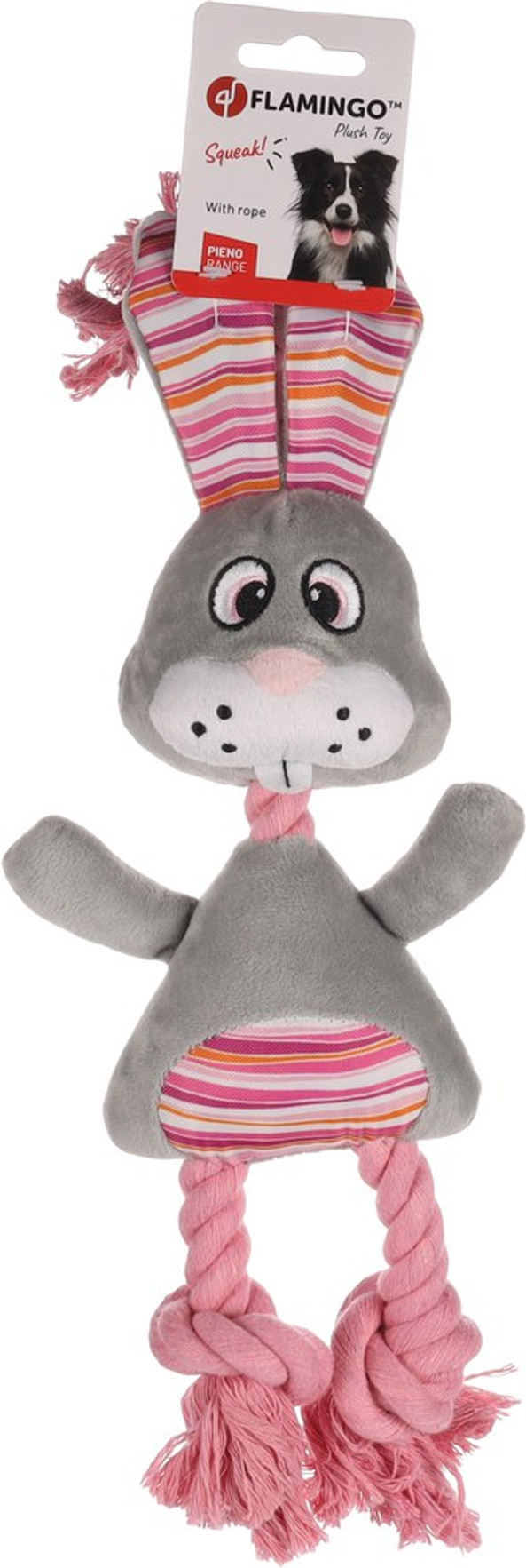 Flamingo f-521908 - Jouet Lapin avec corde