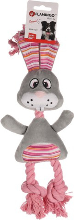 Flamingo f-521908 - Jouet Lapin avec corde