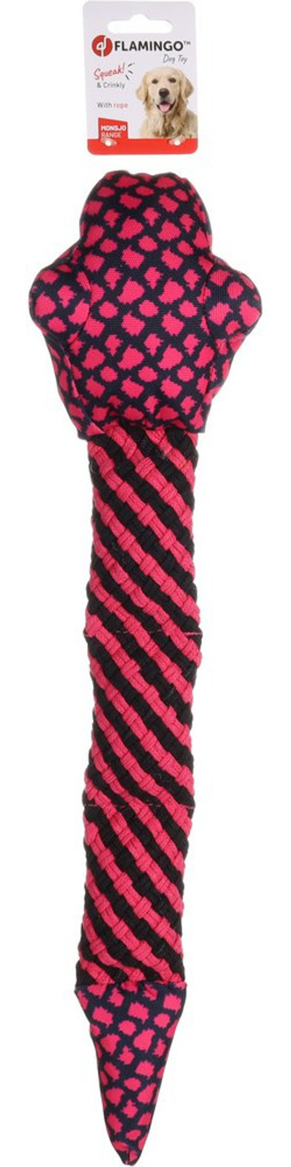 Flamingo f-521893 - Jouet Serpent avec corde Fuchsia