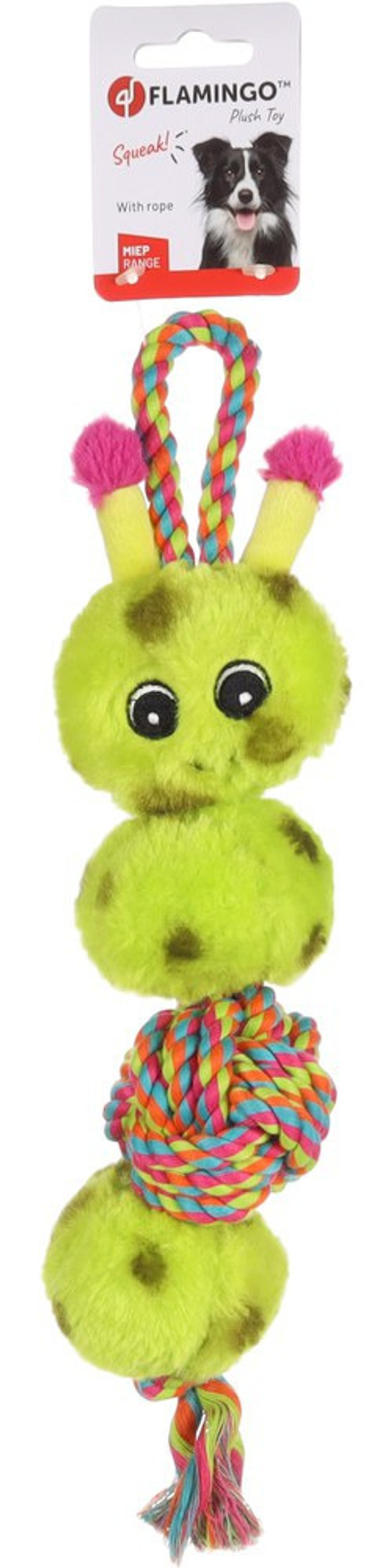 Flamingo f-521891 - Jouet Chenille avec corde
