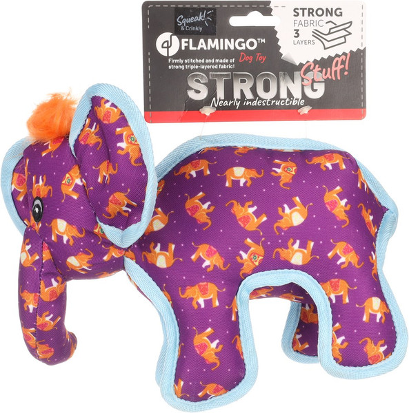 Flamingo f-521881 - Éléphant Résistant pour Chiens Joueurs