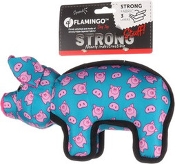 Flamingo f-521879 - Colorful Challenge Pig Dog Toy with Squeaker
