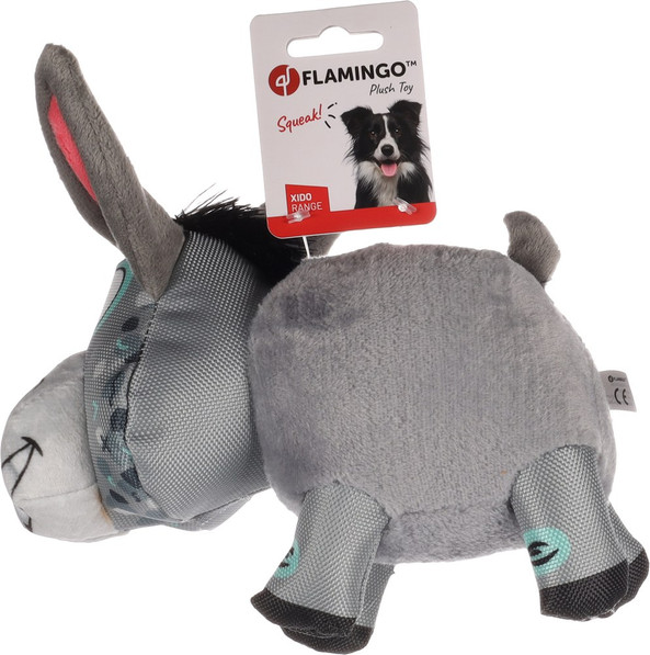 Flamingo f-521915 - Xido's Cuddly Donkey Plush Toy for Dogs