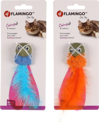 Flamingo f-561334 - Jouet Balle Plume pour Chat Amusant