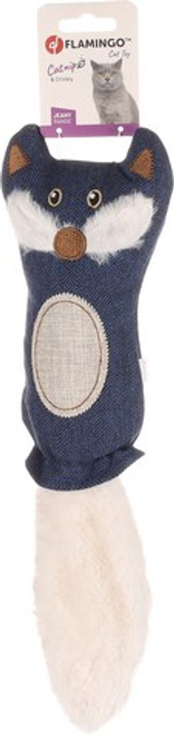 Flamingo f-561331 - Dark Blue Catnip Toy with Rustling Sounds