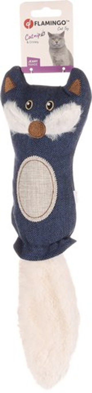 Flamingo f-561331 - Jouet Chat Bleu Nuit avec Herbe à Chat