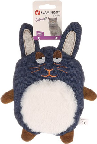 Flamingo f-561330 - Peluches Lapin Bleu pour Chat Actif et Heureux
