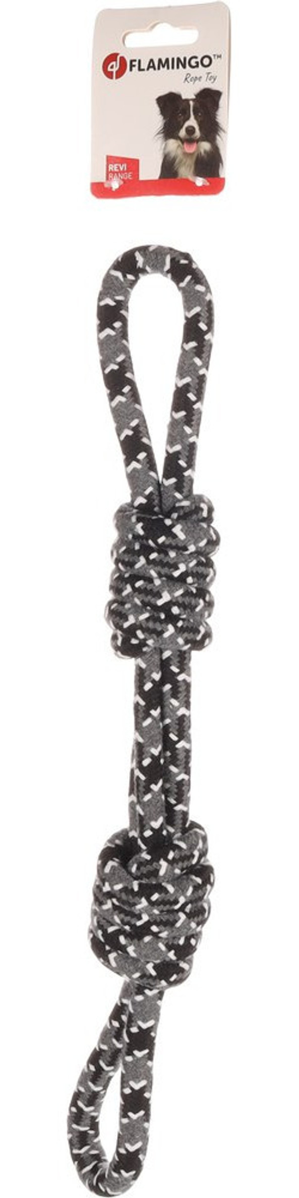 Flamingo f-521962 - Jouet Corde à tirer avec 2 noeuds Twist