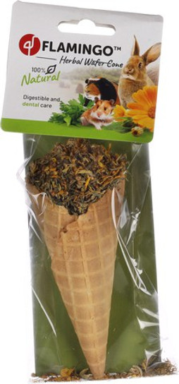 Flamingo f-210350 - Natural Herb & Fruit Rodent Chew Horn