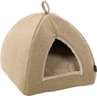 Flamingo f-561346 - Cocon Douillet pour Chats Isidoor Beige