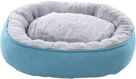 Flamingo f-561343 - Cozy Plush Reversible Pet Basket with Cushion