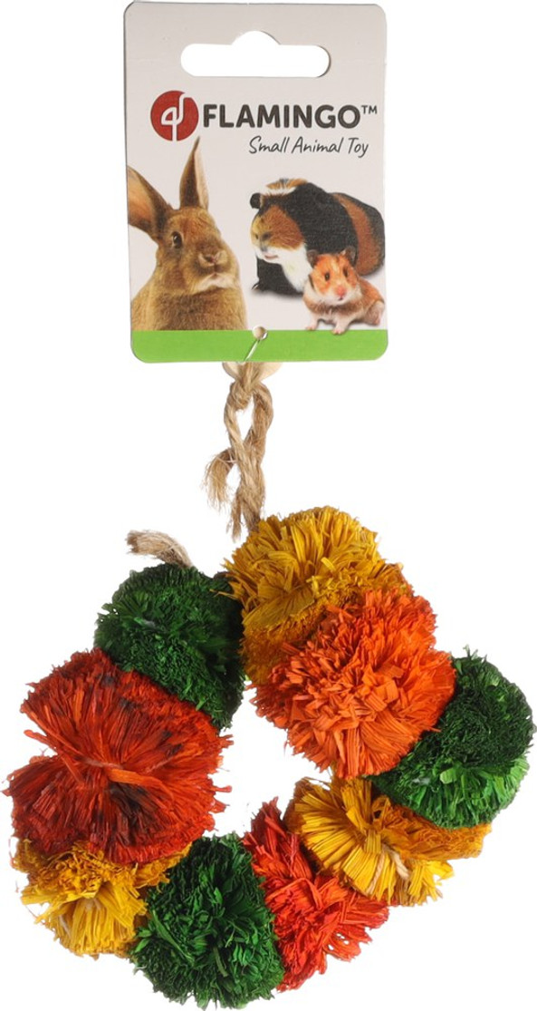 Flamingo f-210355 - Colorful Chew & Nibble Toy for Rodents by Borre